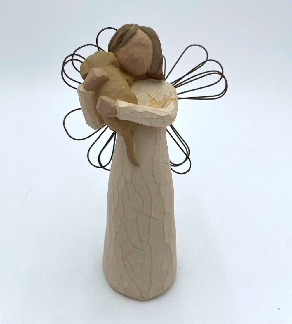 Willow Tree Angel of Friendship Figurine Susan Lordi 1999 9" Resin Painted